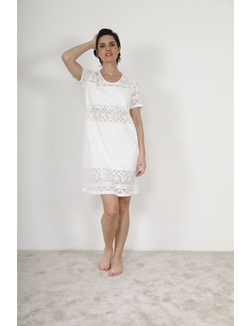 ROBE D'ETE COURTE BLANC ZOEY