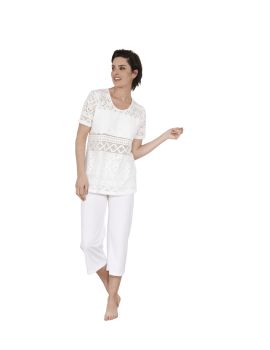 ENSEMBLE COURT D'ETE BLANC ZOEY