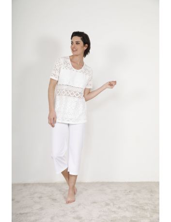 ENSEMBLE COURT D'ETE BLANC ZOEY