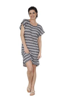 ROBE D'ETE COURTE BLEU ZOELINE