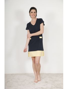 CHEMISE DE NUIT BLEU ZELY