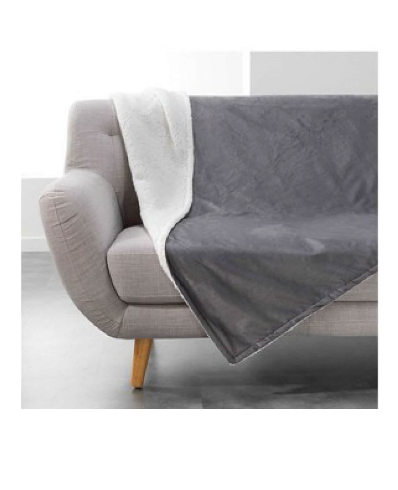 Plaid polaire Gris 125x150
