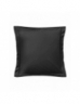 Taie d'oreiller carrée - Noir - 65 x 65 cm - 57 fils - 100% coton - Made in France