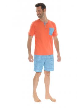 PYJAMA COURT ORANGE NATAN