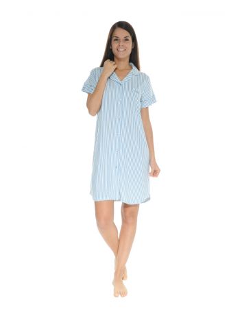 CHEMISE DE NUIT BLEU MARY