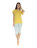 CHEMISE DE NUIT JAUNE MYRIELLE