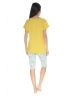 CHEMISE DE NUIT JAUNE MYRIELLE