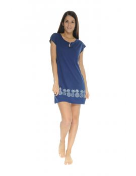 CHEMISE DE NUIT BLEU MYRIS