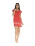 CHEMISE DE NUIT ROUGE MYRIS