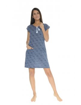 ROBE D'ETE BLEU MELEODORE