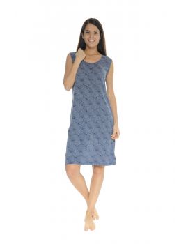 ROBE D'ETE LONG BLEU MELEODORE