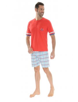 PYJAMA COURT ROUGE NELIO