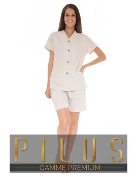 PYJAMA COURT BEIGE OLYMPIE