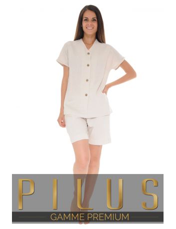 PYJAMA COURT BEIGE OLYMPIE