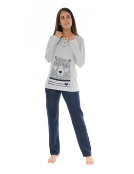 PYJAMA LONG GRIS ROBINE 617017112