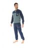 PYJAMA LONG JOGGING BLEU SAHEL 217231200