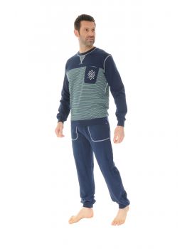 PYJAMA LONG JOGGING BLEU SAHEL 217231200