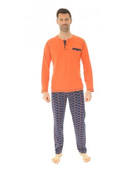 PYJAMA LONG ORANGE SHAD 217366112