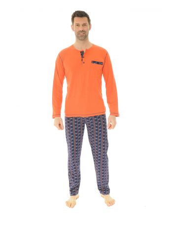 PYJAMA LONG ORANGE SHAD 217366112