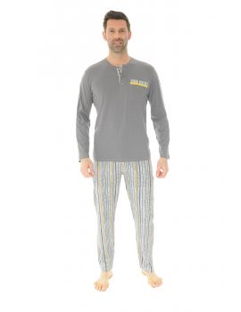 PYJAMA LONG GRIS SILVIO