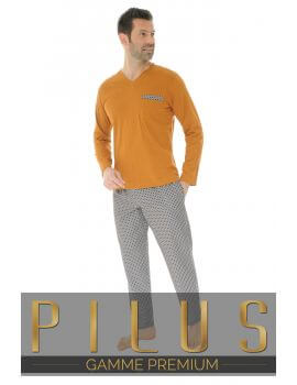 PYJAMA LONG ORANGE UMBERTO 127306281