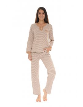 PYJAMA LONG MARRON ROSIE 617334800