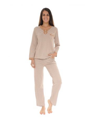 PYJAMA LONG MARRON ROSIE 617334800