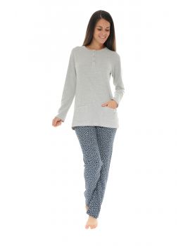 PYJAMA LONG GRIS ROXANA 617377112