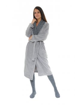 ROBE DE CHAMBRE GRIS ROXANA