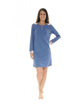 CHEMISE DE NUIT BLEU ROMINA