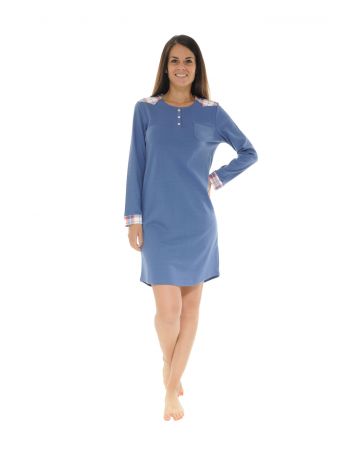 CHEMISE DE NUIT BLEU ROMINA 617551400