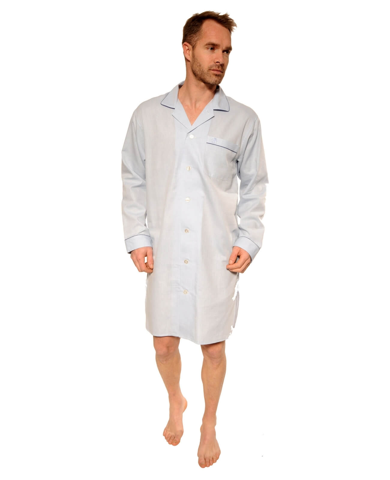 chemise de nuit homme lin