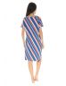 ROBE D'ETE LONGUE BLEU MAIA-