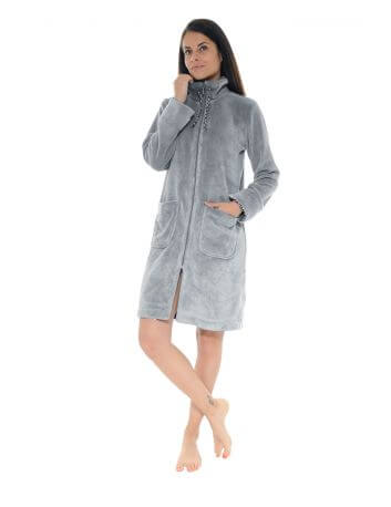 ROBE DE CHAMBRE GRIS ROXANA