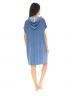 KIMONO COURT BLEU VAHINE 