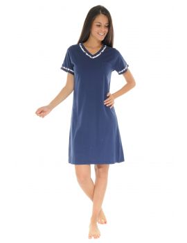 CHEMISE DE NUIT BLEU VALIA 