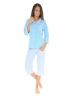 PYJAMA COURT BLEU VIANELLE 